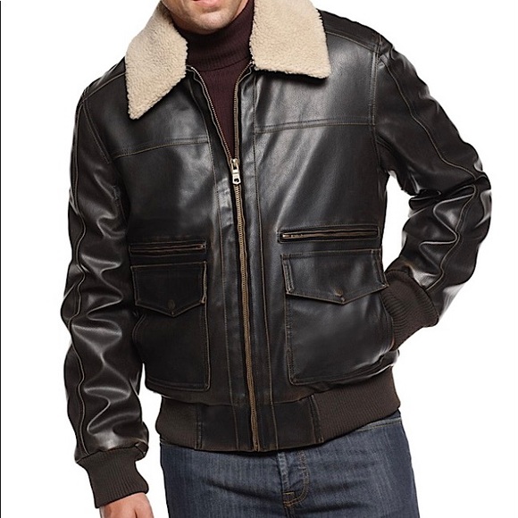 Tommy Hilfiger Other - Tommy Hilfiger Faux Leather Top Gun Jacket